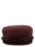 Maison Michel Bordeaux Polyester Fatcap Hat