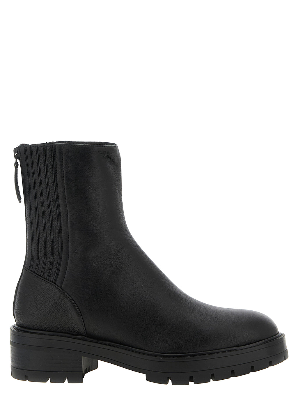 Aquazzura Black Calfskin Ankle Boots