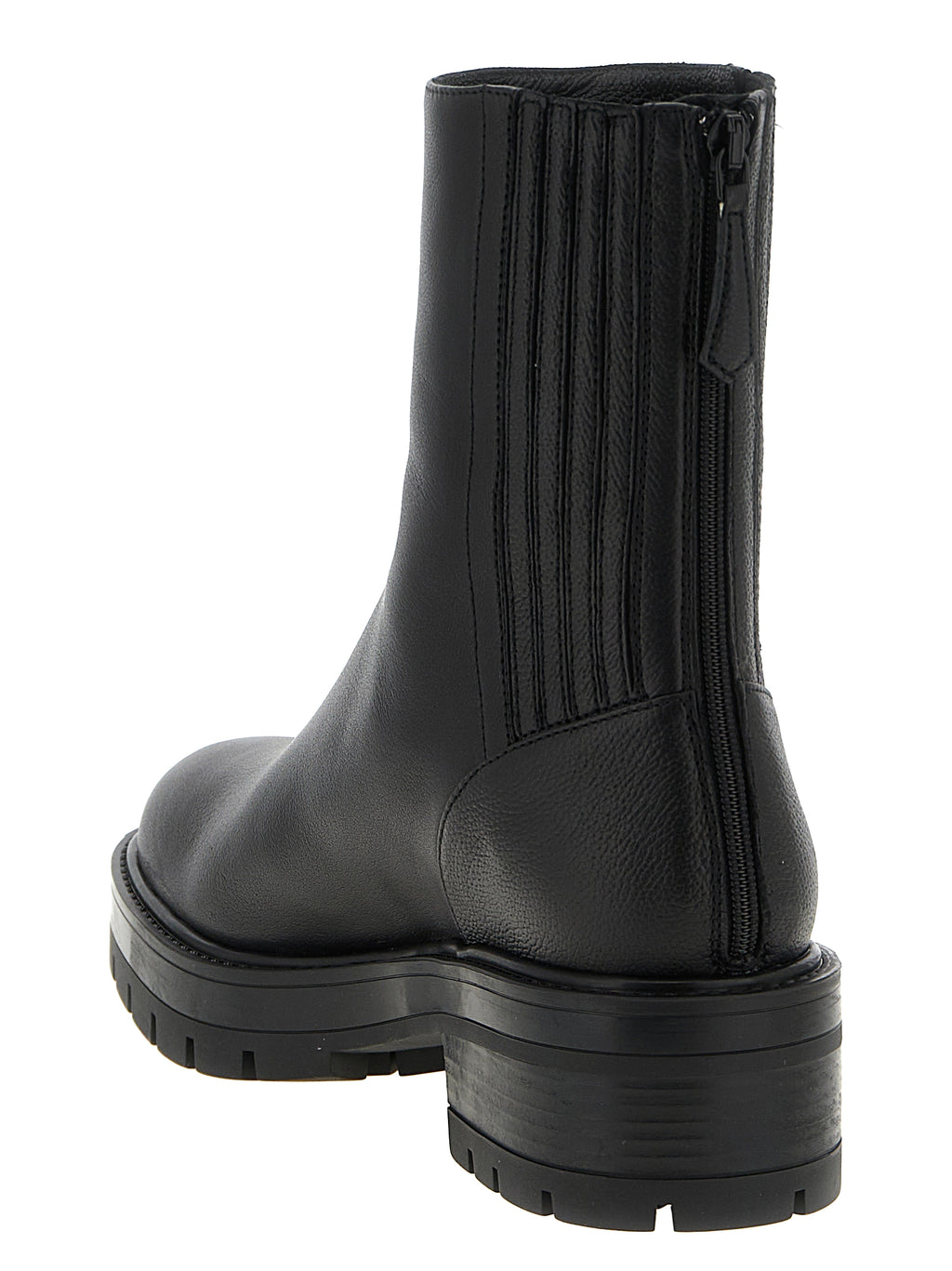 Aquazzura Black Calfskin Ankle Boots