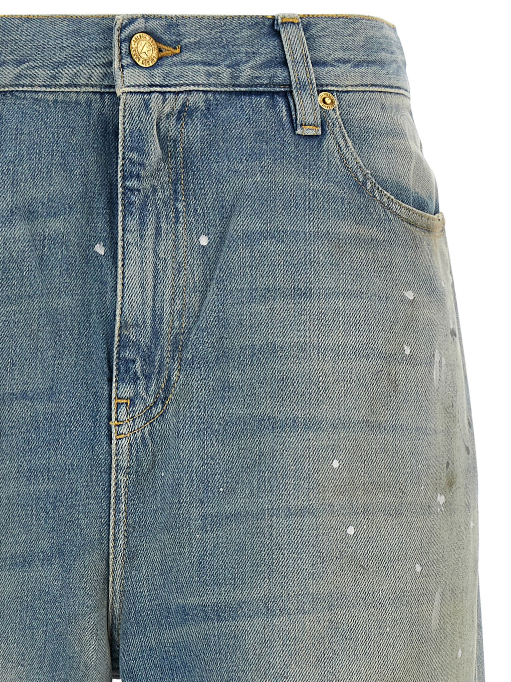 Golden Goose Blue Cotton Boyfriend Jeans