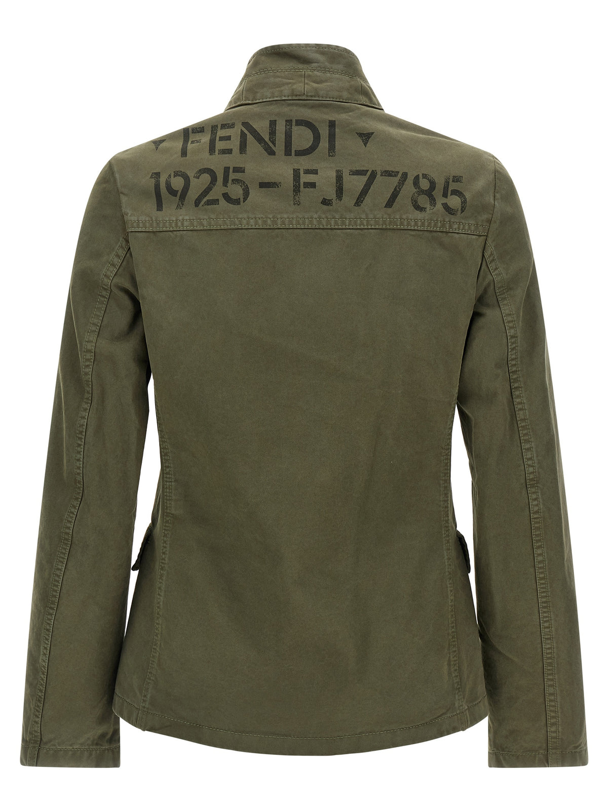 Fendi Bicolor Cotton Full-Length Jacket
