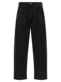 WILLY CHAVARRIA Black Cotton Relaxed Fit Jeans