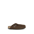 BIRKENSTOCK 1774 Brown Suede Leather Mules