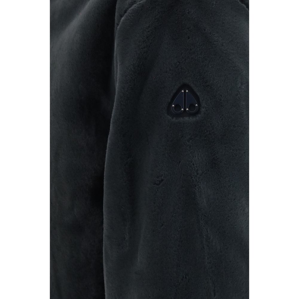 Moose Knuckles Gray Nylon Shell Jacket