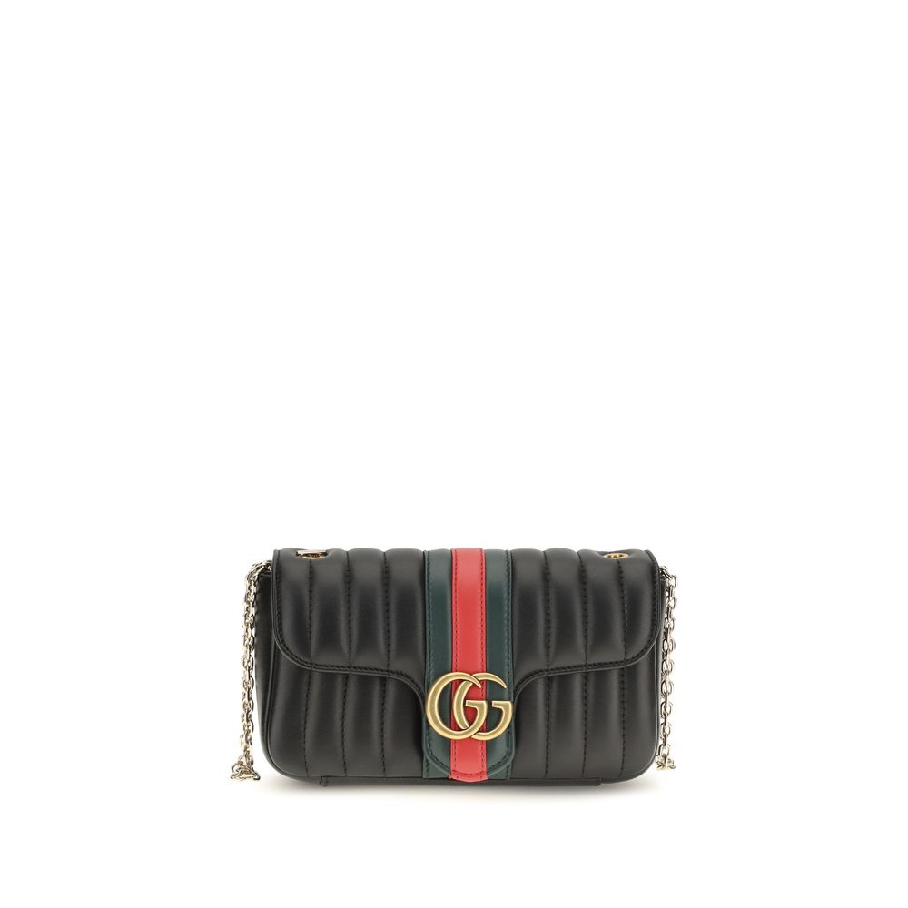 Gucci Black Calf Leather Bos Taurus Shoulder Bag