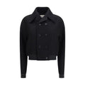 Ami Paris Black Wool Oves Aries Bomber