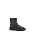 Dear Frances Black Calf Leather Bos Taurus Ankle Boots