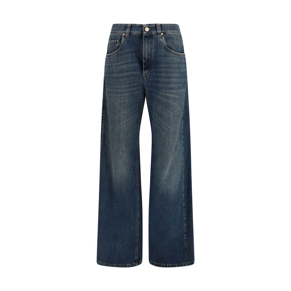 Brunello Cucinelli Blue Cotton Jeans Denim
