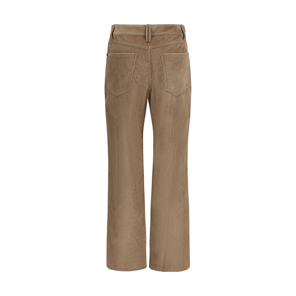 Brunello Cucinelli Brown Cotton Casual Pants
