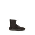 Dear Frances Black Calf Leather Bos Taurus Lace-Up Boots