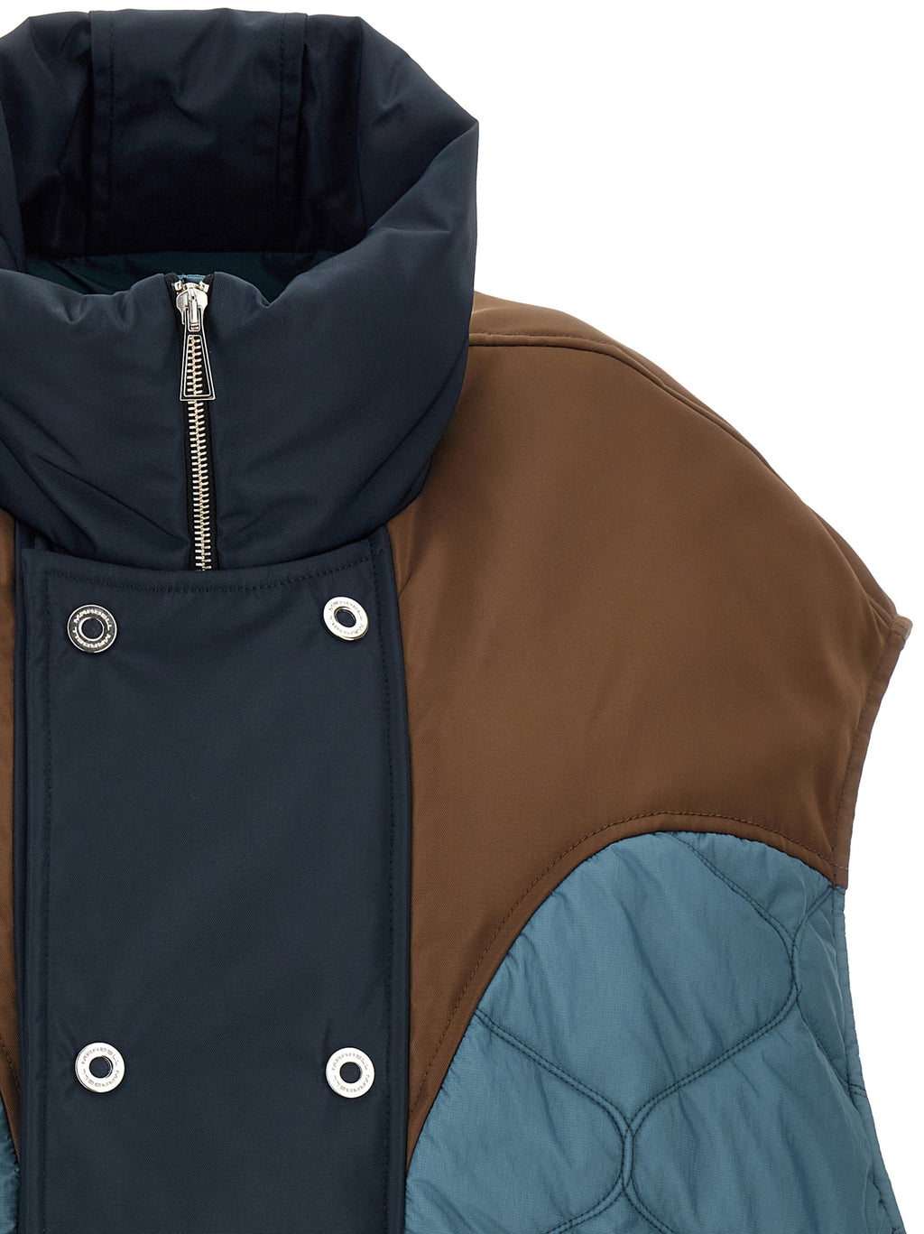 MARBELL Blue Polyamide Sleeveless Jacket