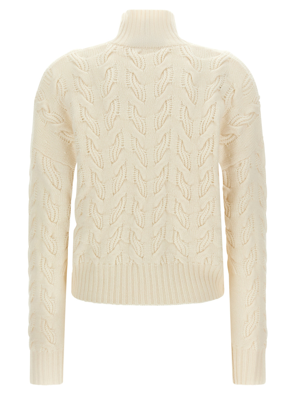 Max Mara White Wool Cardigan