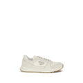 Prada Beige Calf Leather Bos Taurus Athletic Sneakers