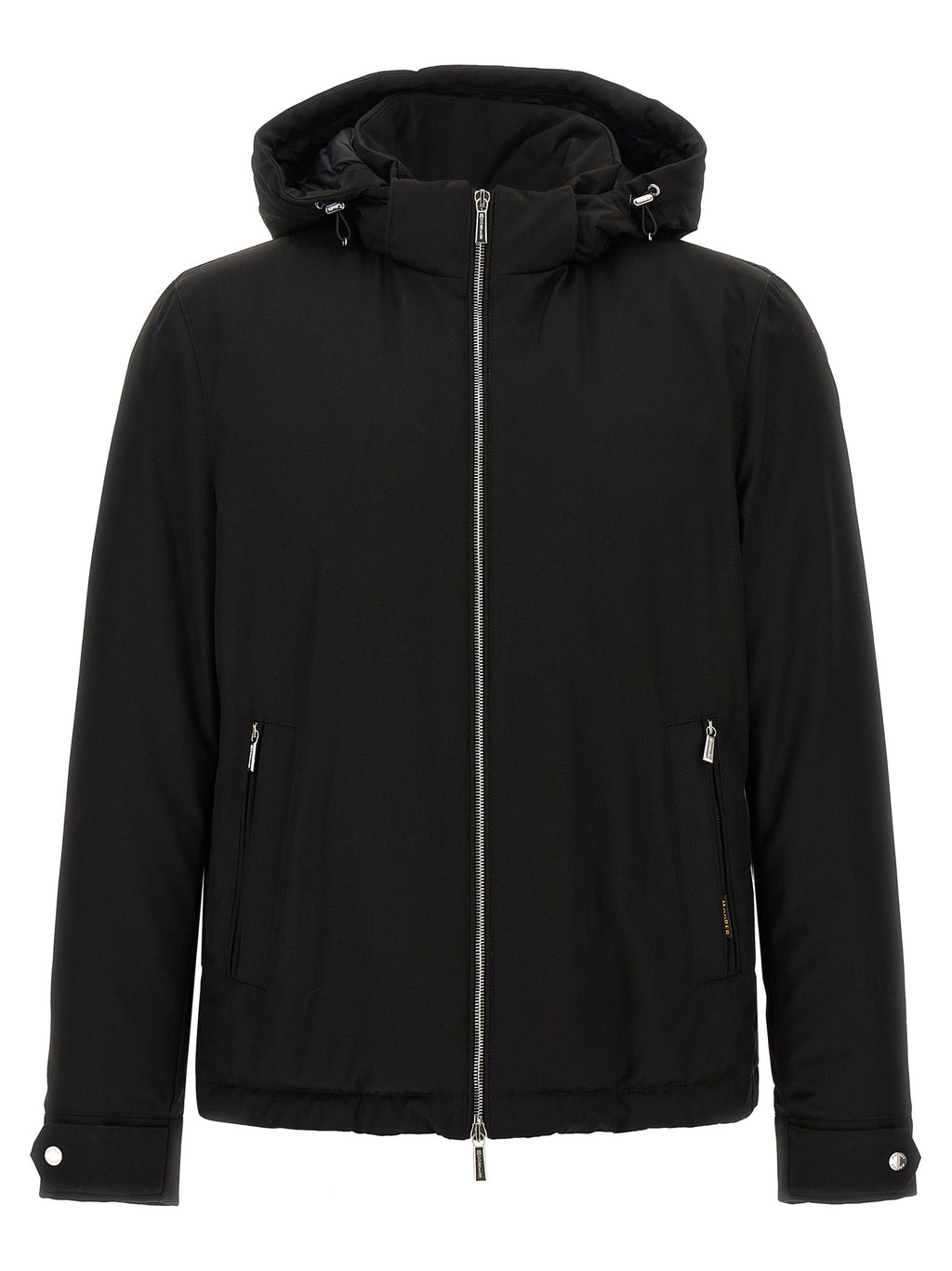 MooRER Black Wool Full-Length Jacket