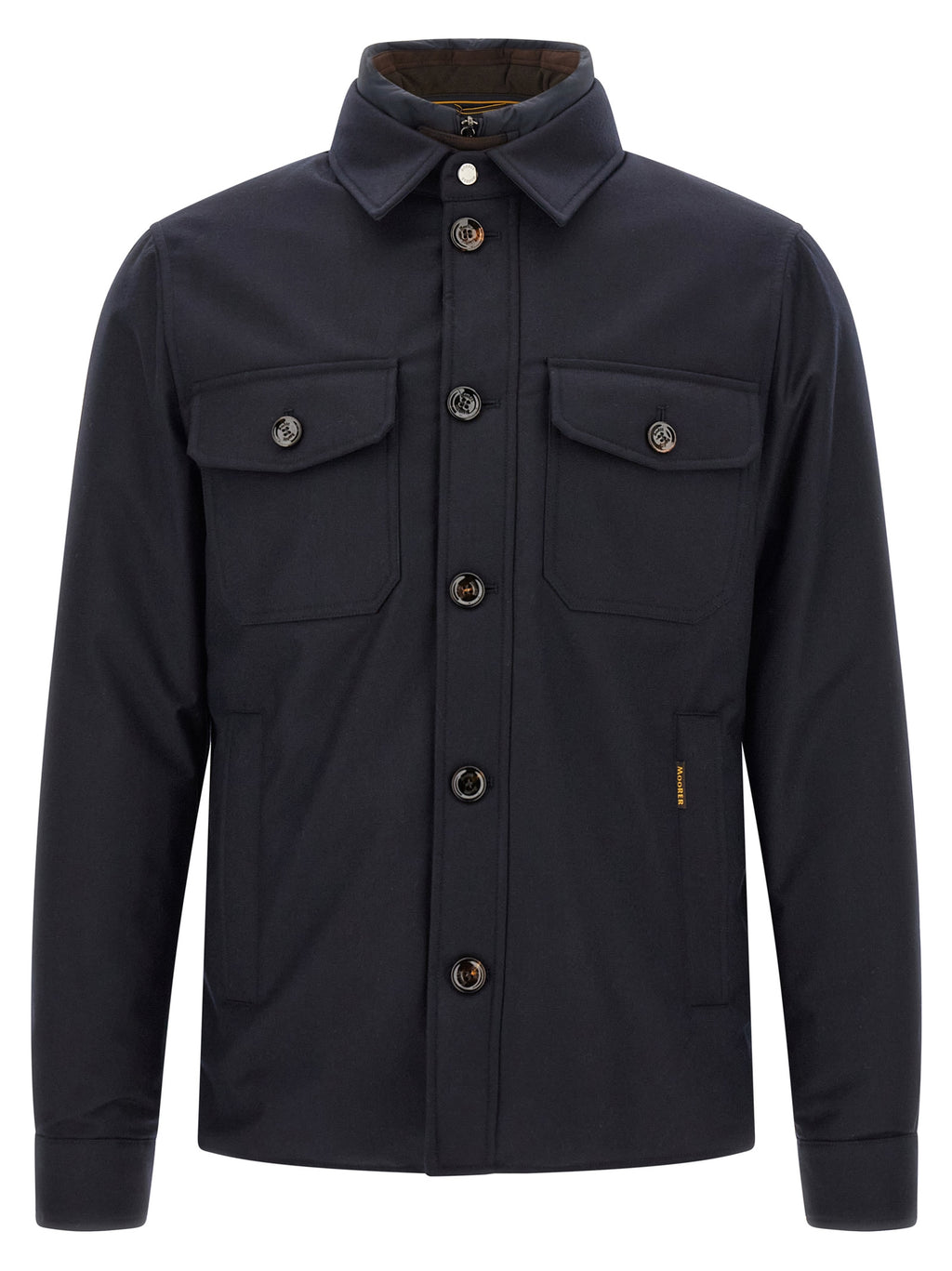 MooRER Blue Wool Full-Length Jacket