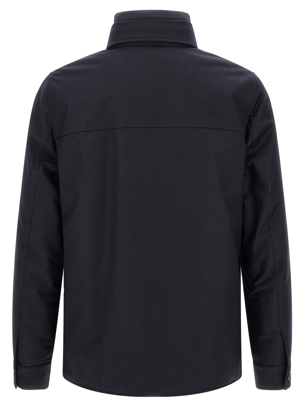 MooRER Blue Wool Full-Length Jacket