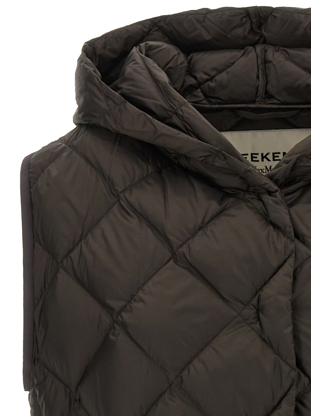 Max Mara Brown Polyester Sleeveless Jacket