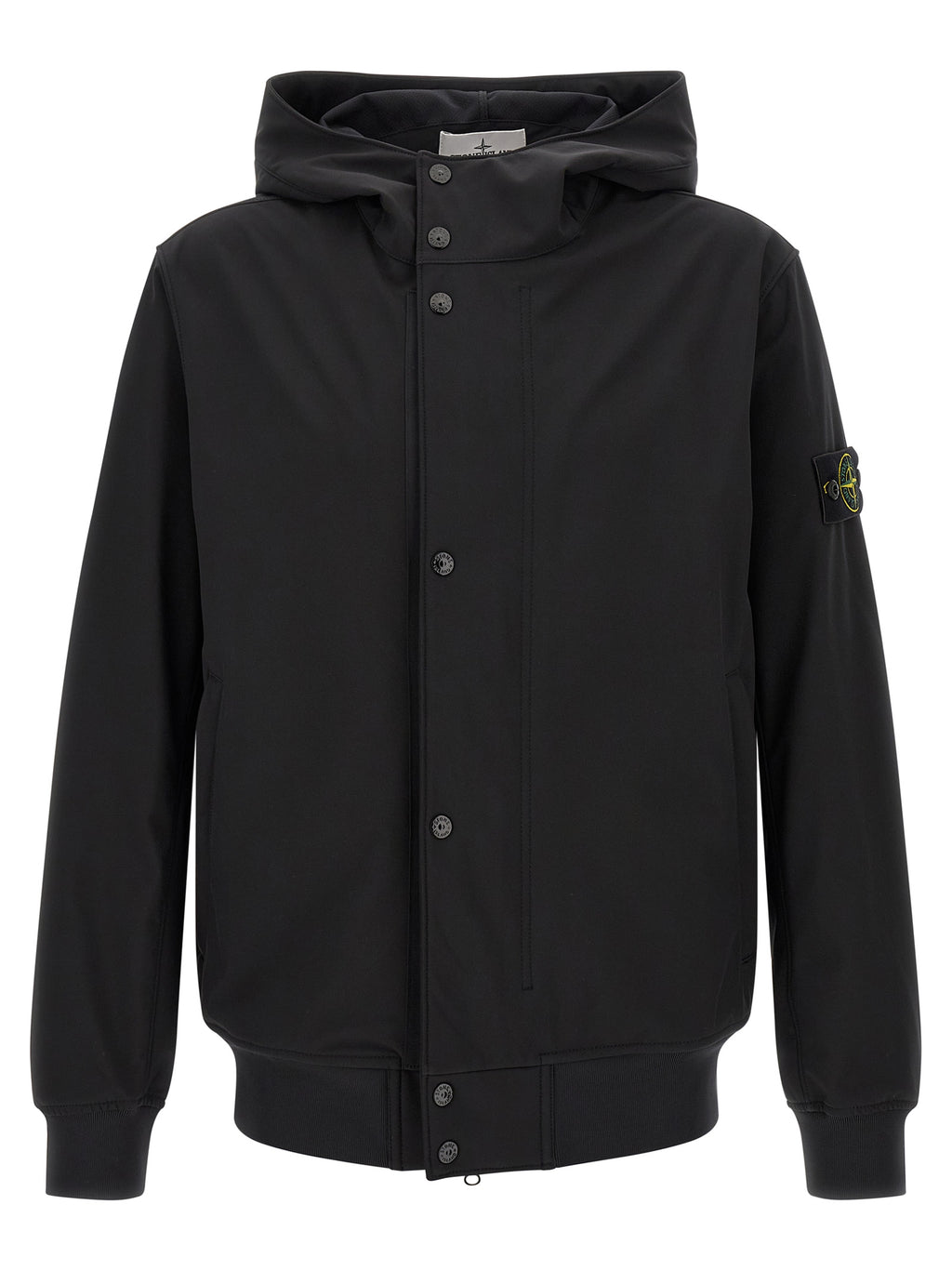 Stone Island Black Polyester Shell Jacket