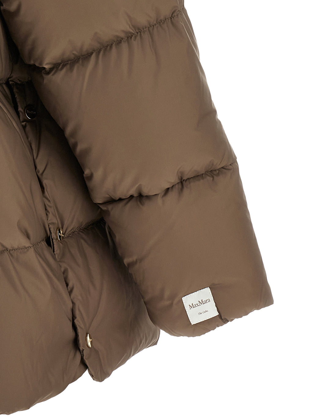 Max Mara Brown Polyamide Full-Length Jacket