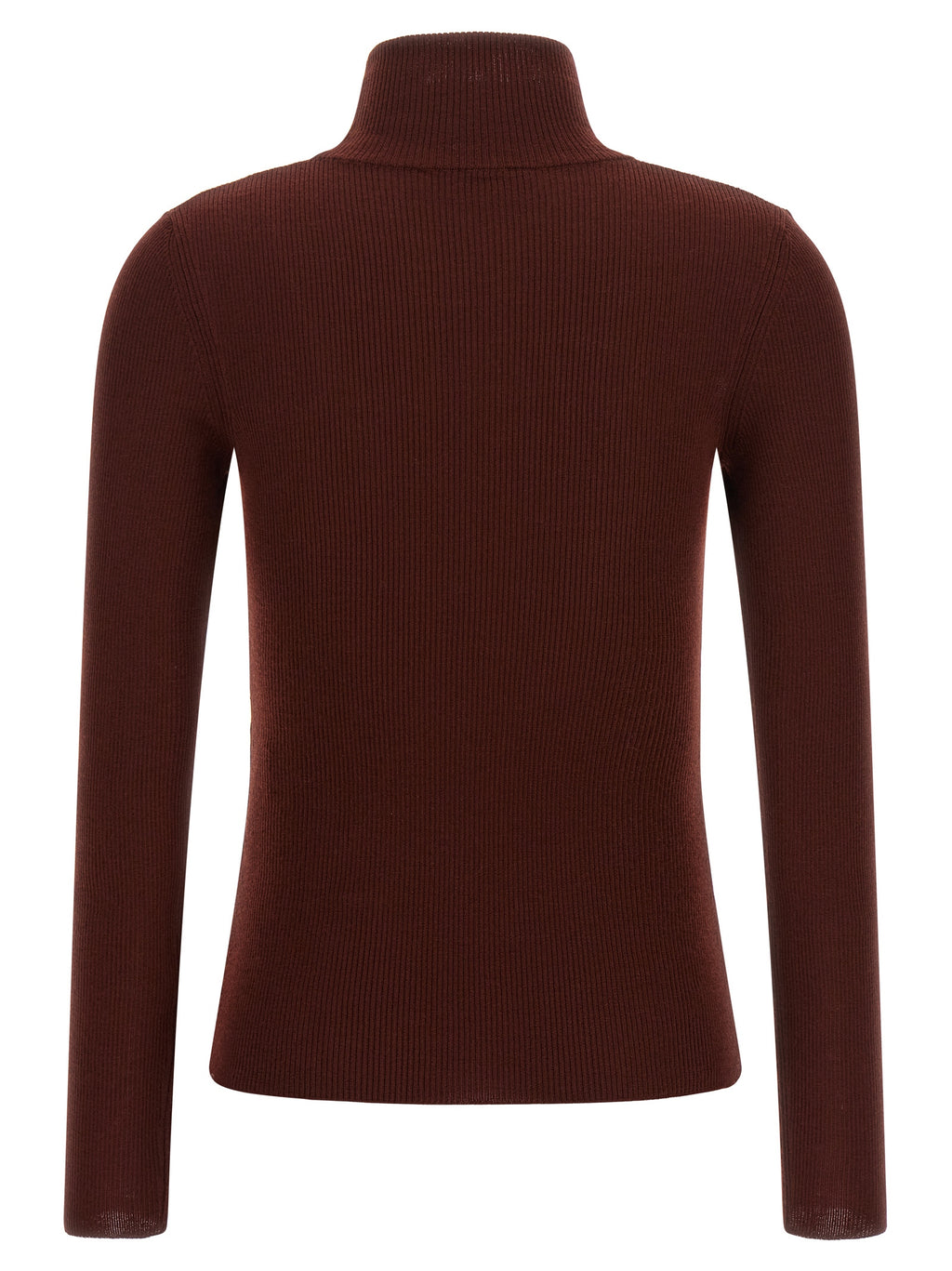 Max Mara Bordeaux Virgin Wool Cardigan