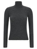 Max Mara Gray Virgin Wool Cardigan