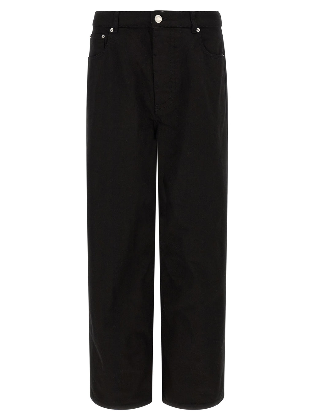 Ami Paris Black Cotton Relaxed Fit Jeans