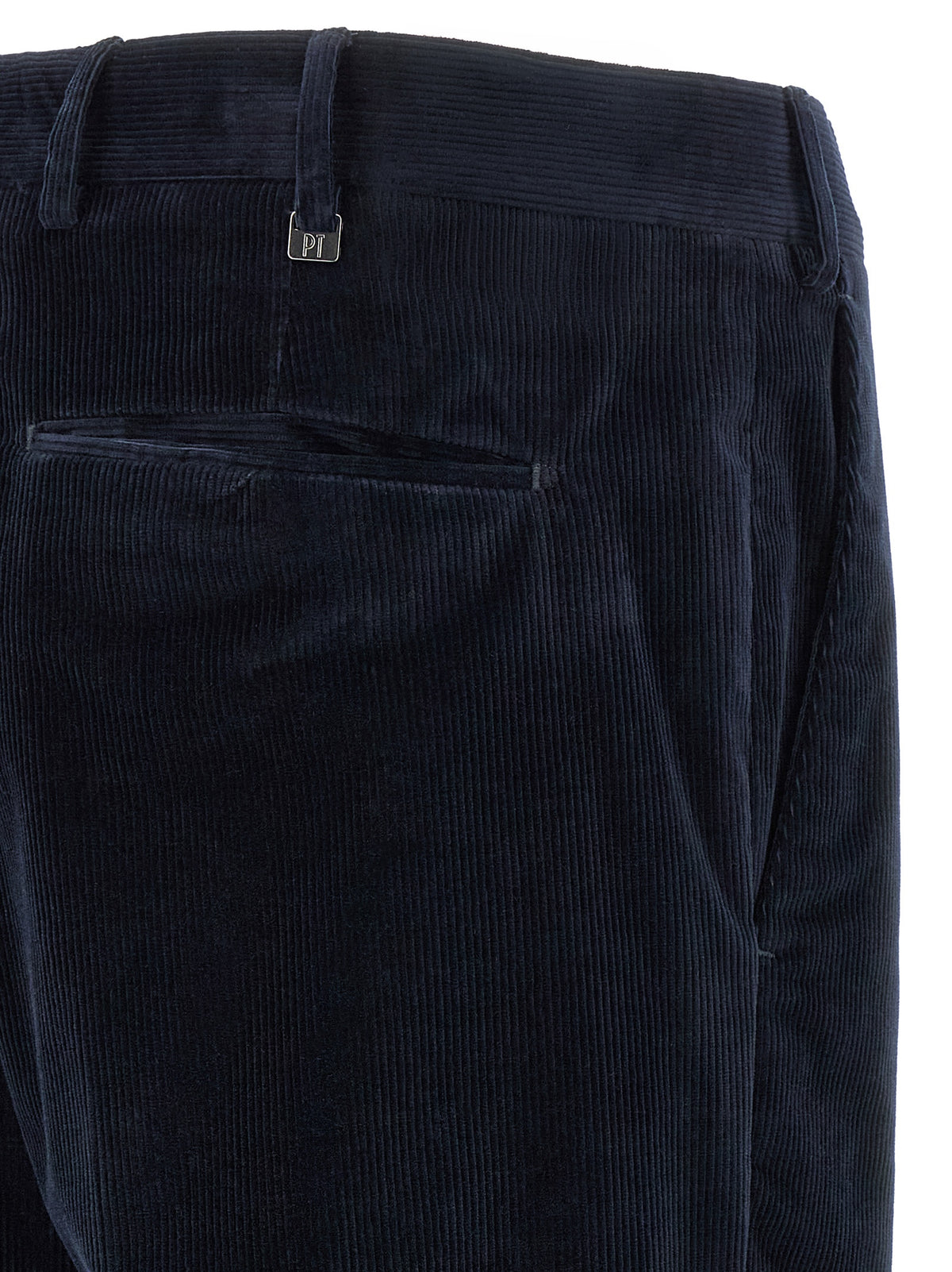 PT Torino Blue Cotton Casual Pants