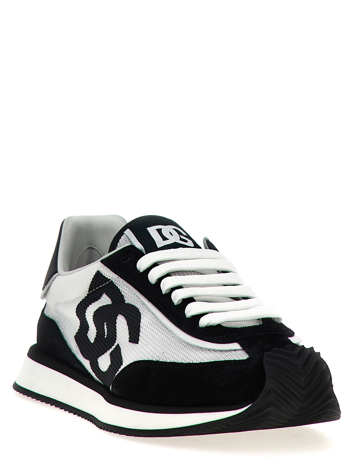 Dolce & Gabbana Bicolor Calfskin Athletic Sneakers