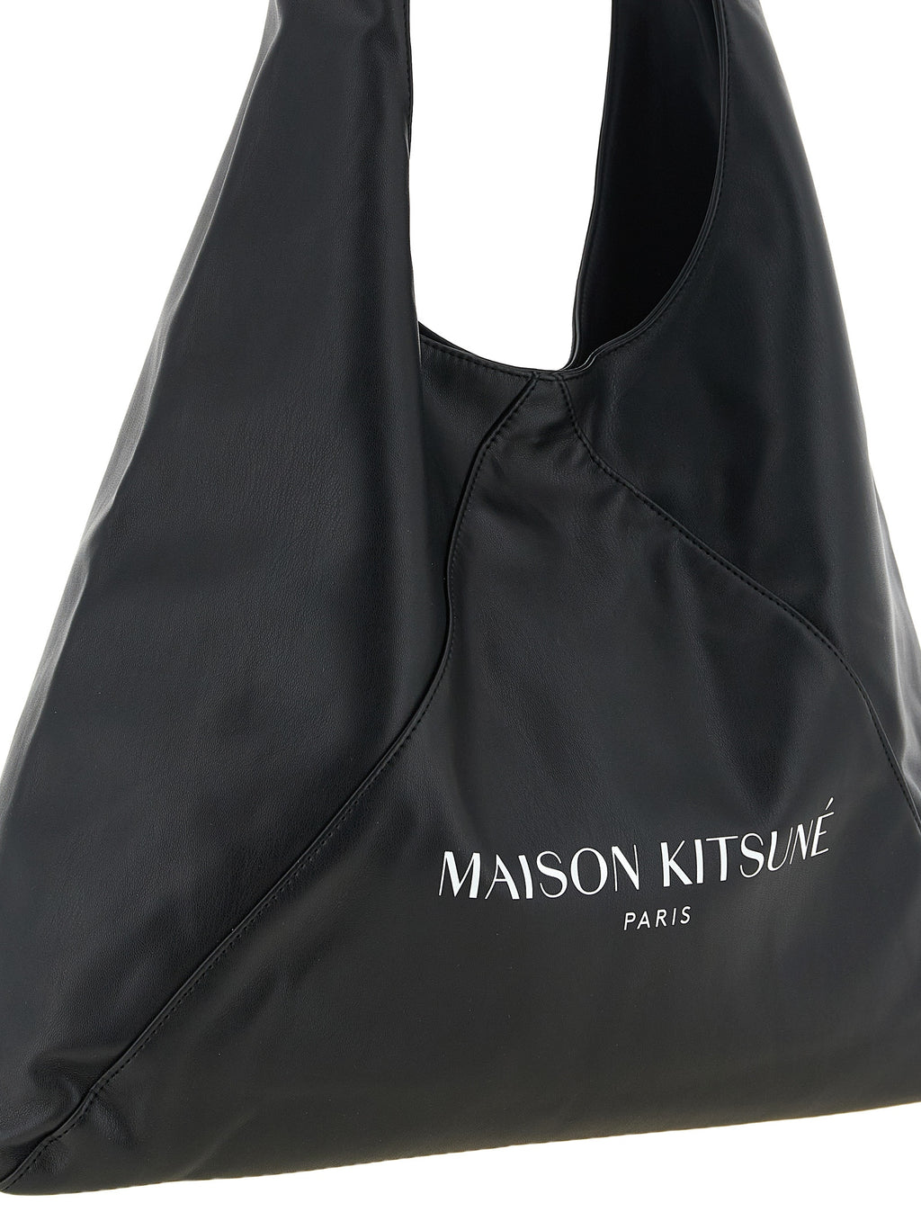 Maison Kitsuné Black Polyethylene Shoulder Bag