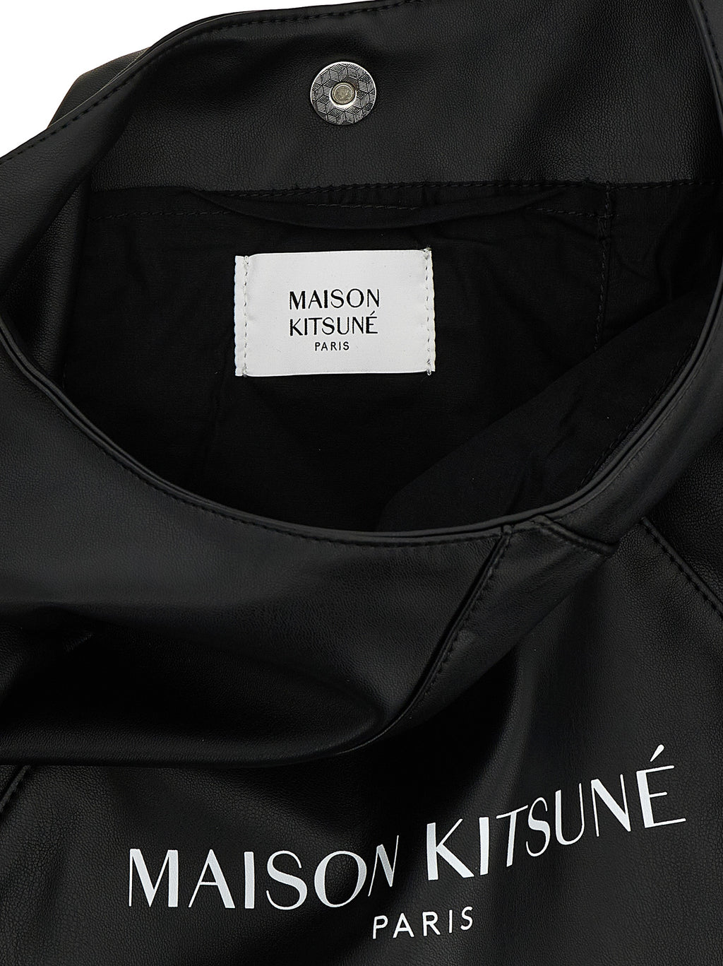 Maison Kitsuné Black Polyethylene Shoulder Bag