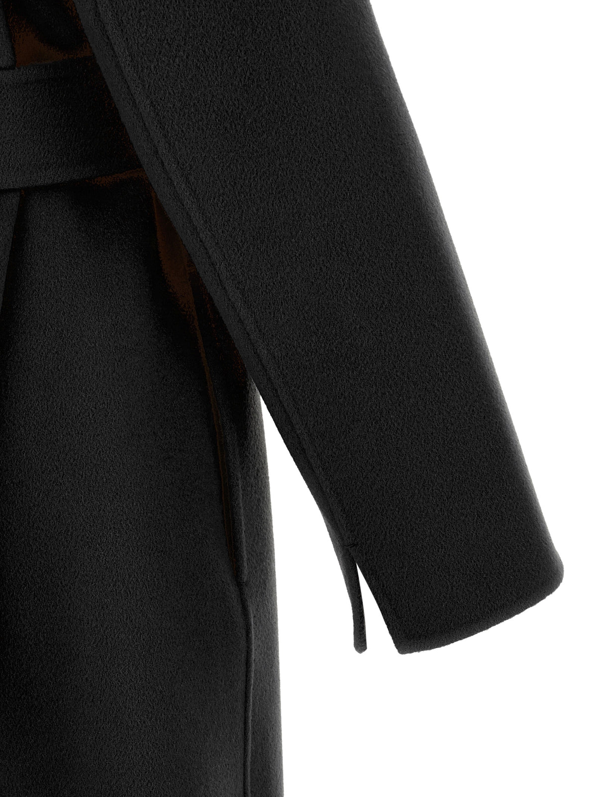 'S Max Mara Black Wool Coat