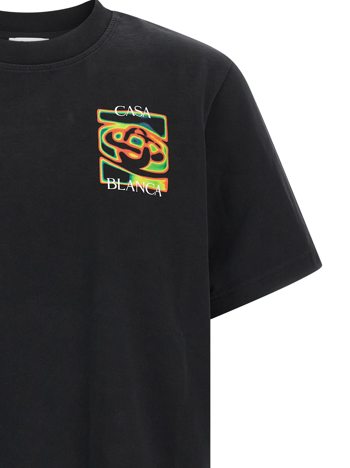 Casablanca Black Organic Cotton T-Shirt