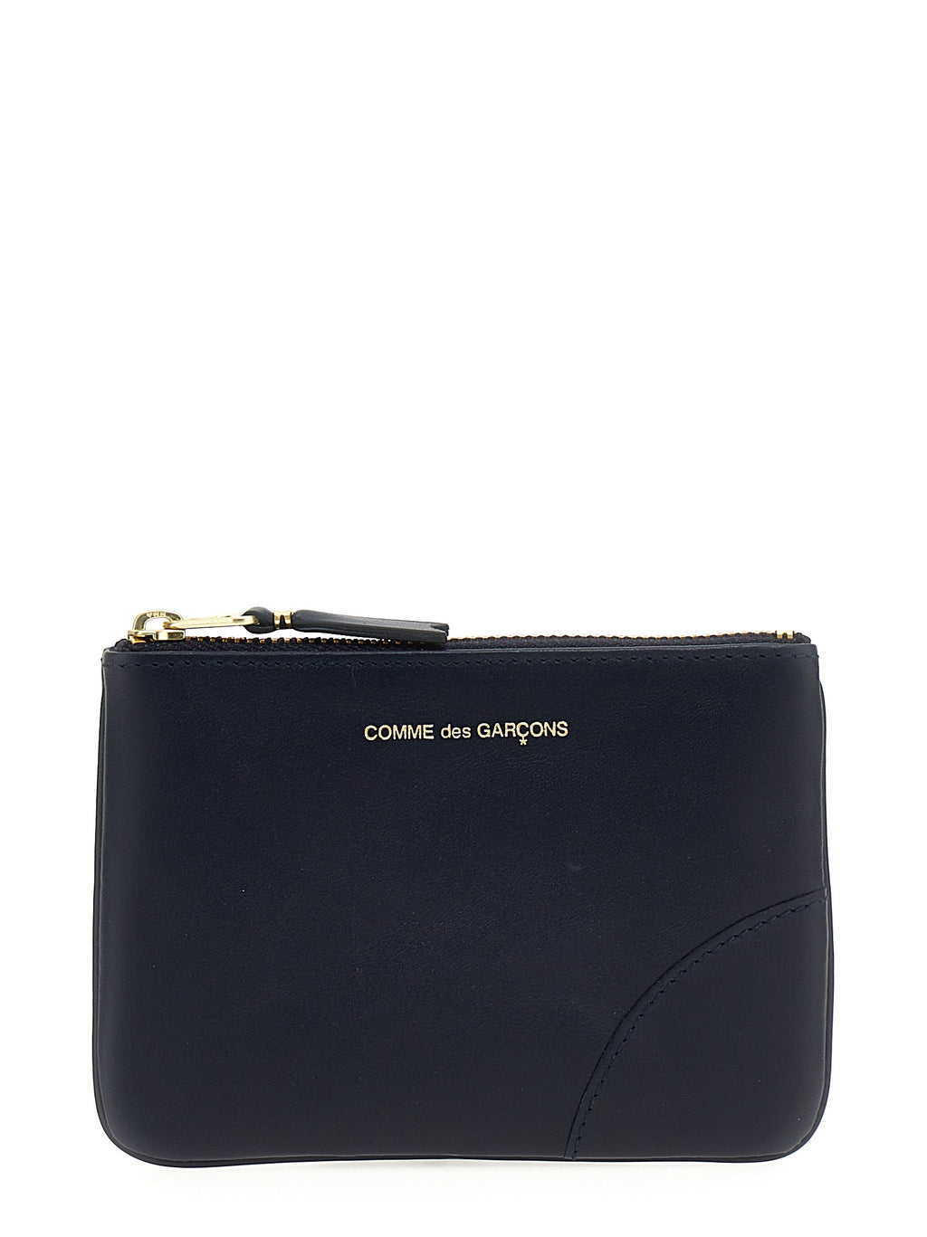 Comme Des Garçons Blue Calfskin Cardholder