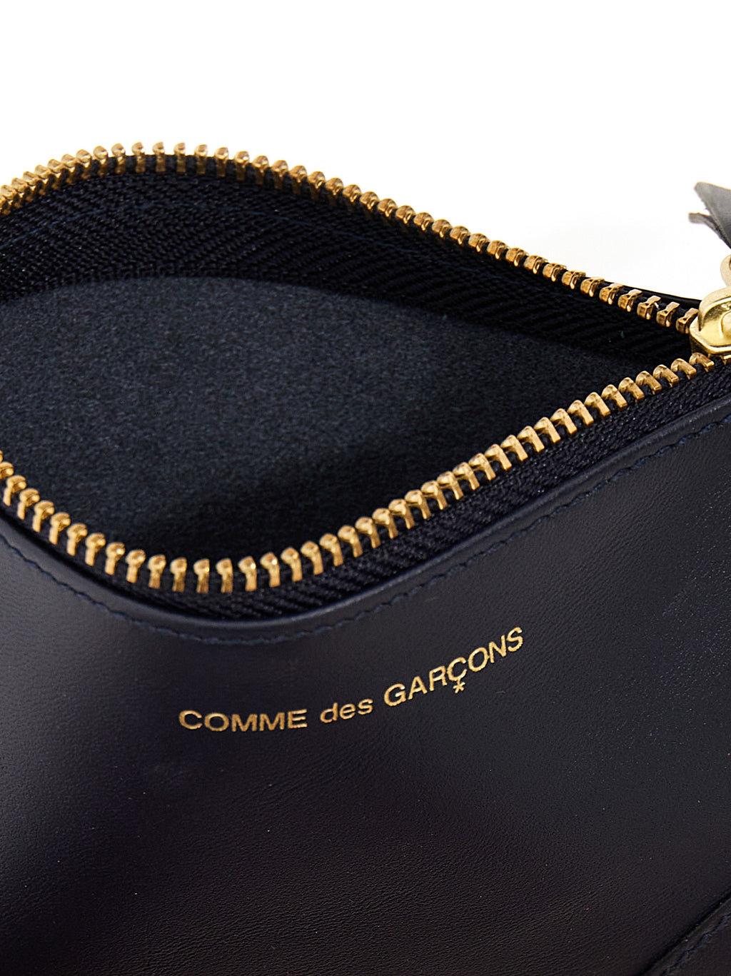 Comme Des Garçons Blue Calfskin Cardholder