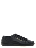 Saint Laurent Black Calfskin Low Top Sneakers