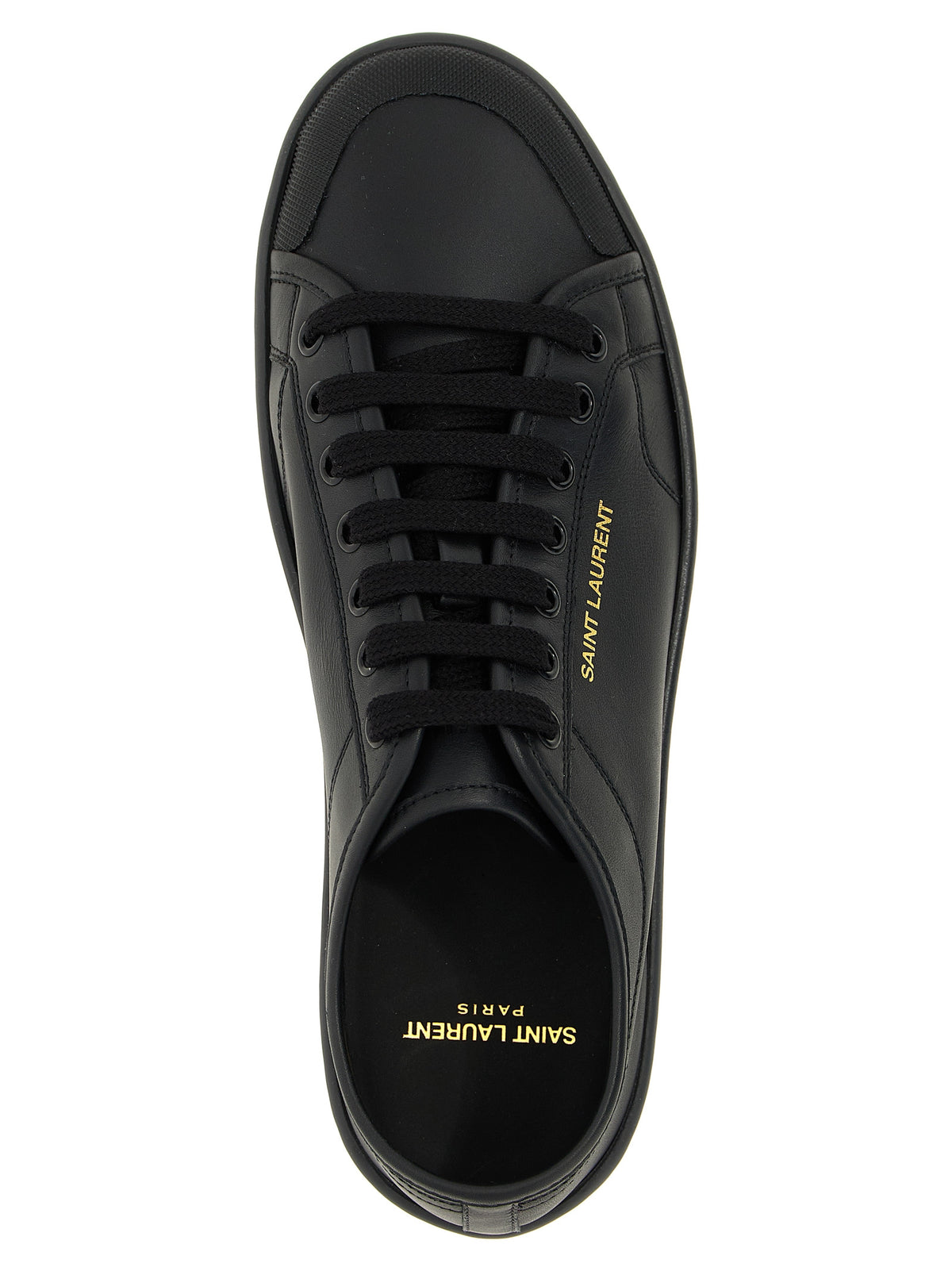 Saint Laurent Black Calfskin Low Top Sneakers