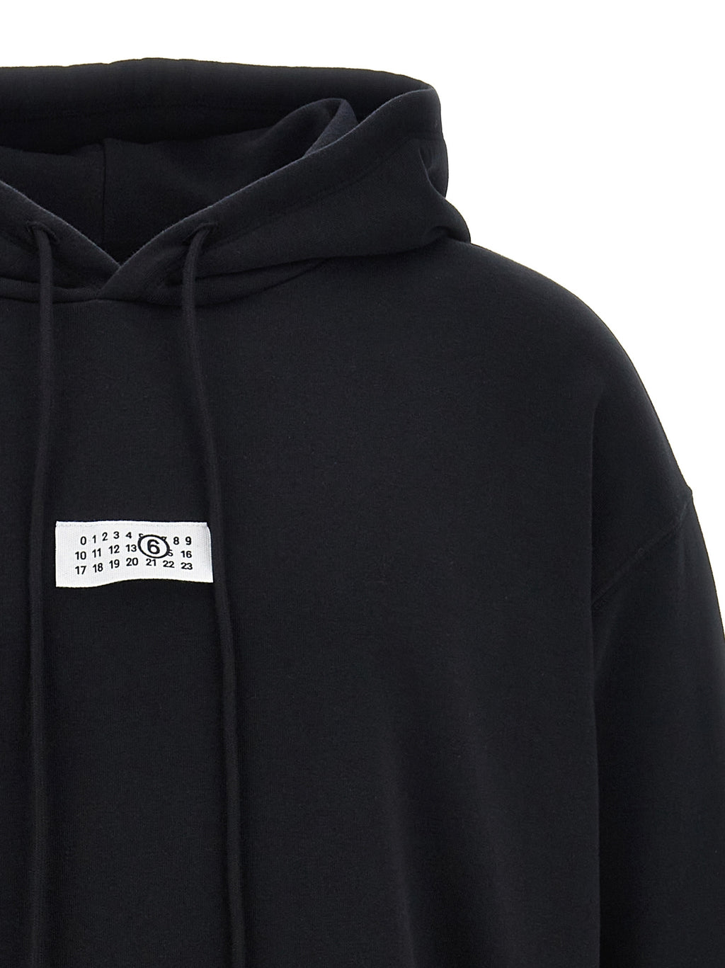 MM6 Maison Margiela Black Cotton Sweatshirt