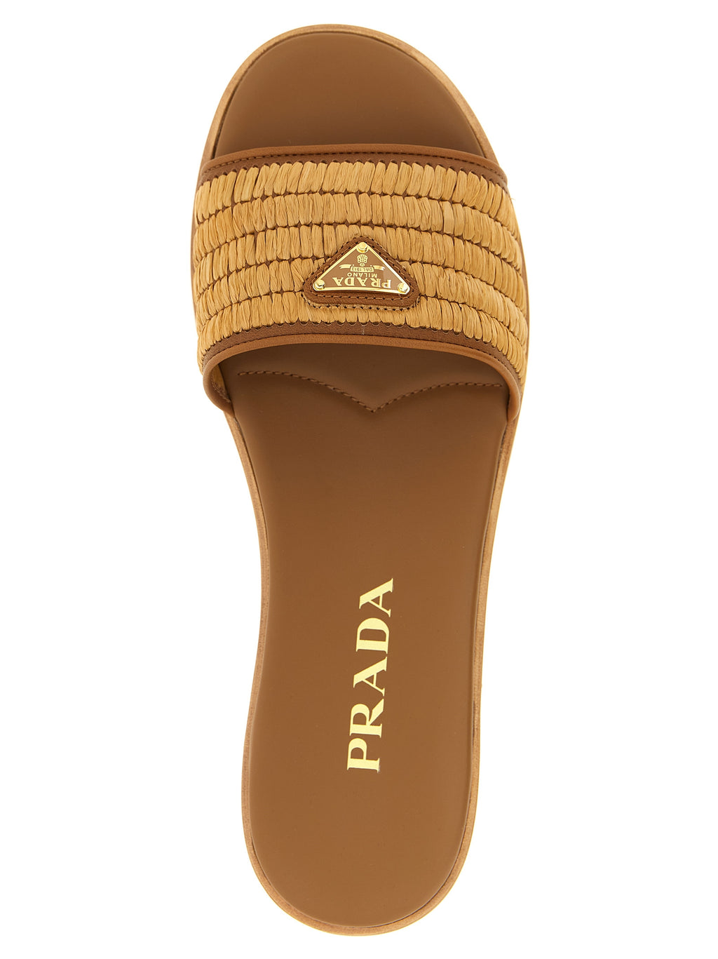 Prada Brown Viscose Slides