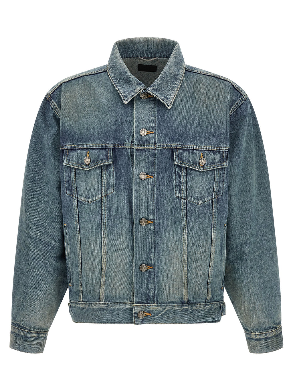 Saint Laurent Blue Cotton Denim Jacket