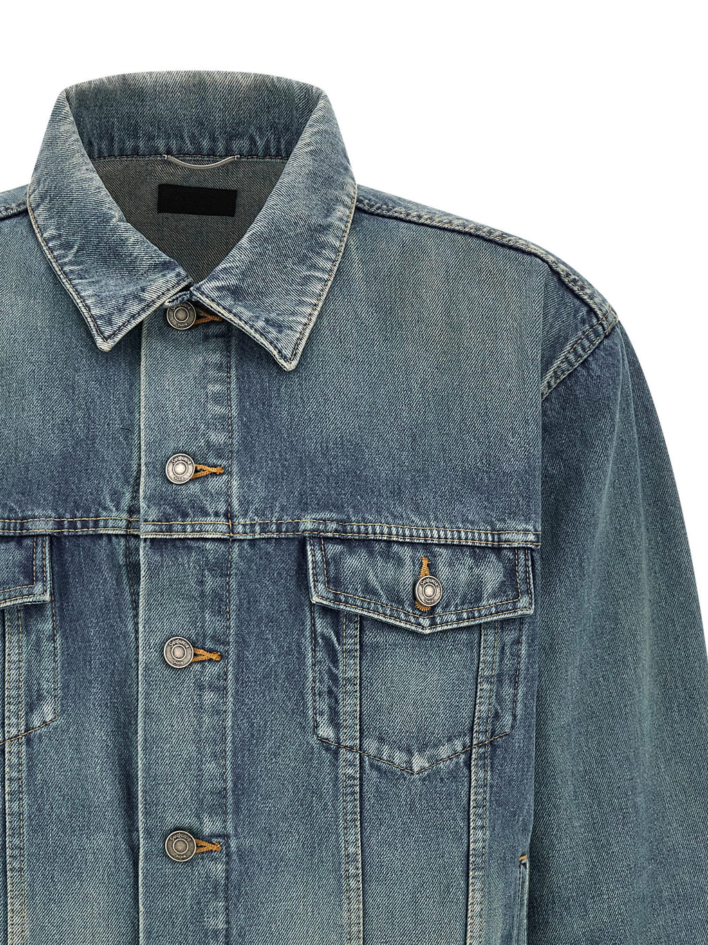 Saint Laurent Blue Cotton Denim Jacket