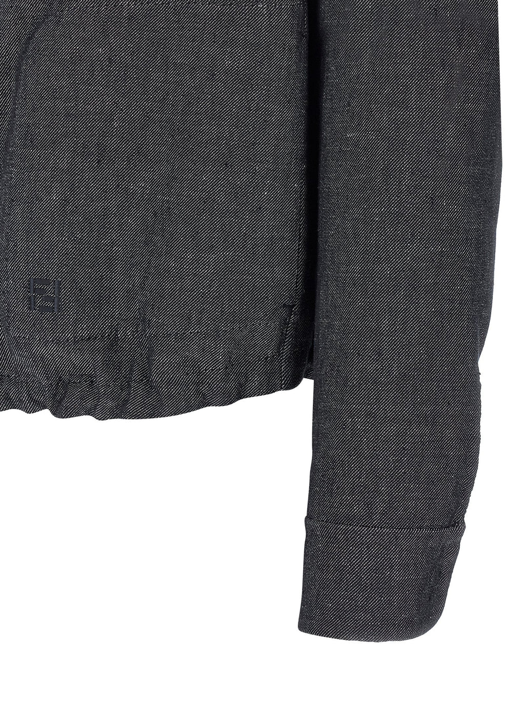 Fendi Blue Linen Denim Jacket