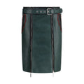Marni Bicolor Calf Leather Bos Taurus Long Skirt
