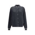 Brunello Cucinelli Gray Cotton Bomber