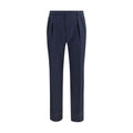Brioni Blue Wool Oves Aries Casual Pants