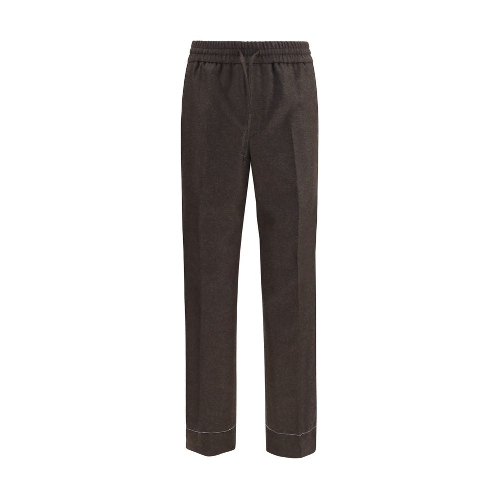 Brioni Brown Wool Oves Aries Casual Pants