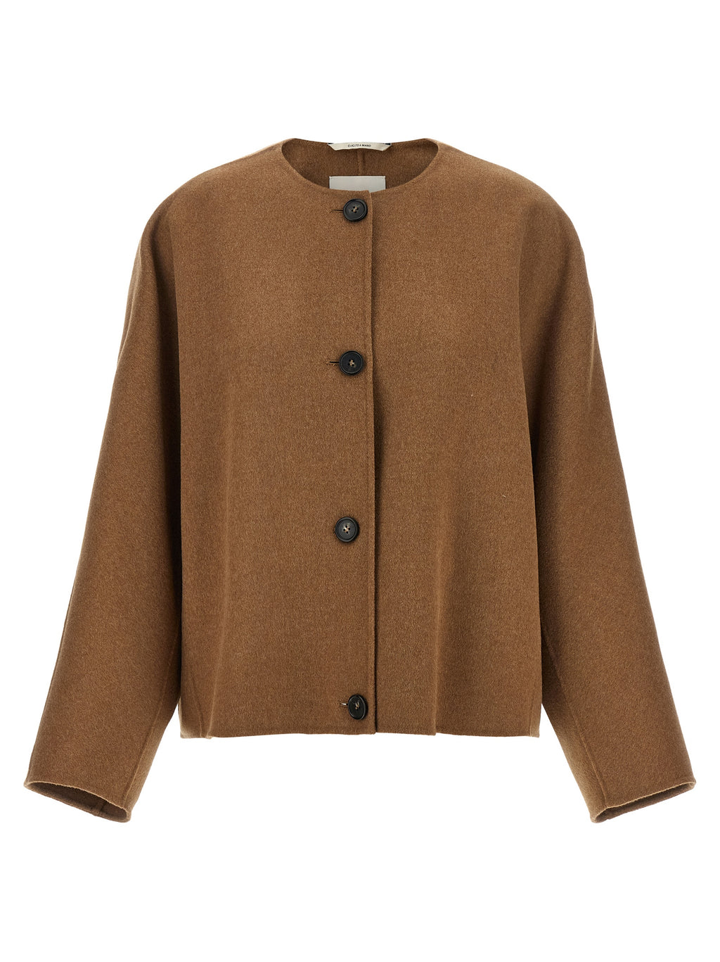 'S Max Mara Brown Wool Full-Length Jacket