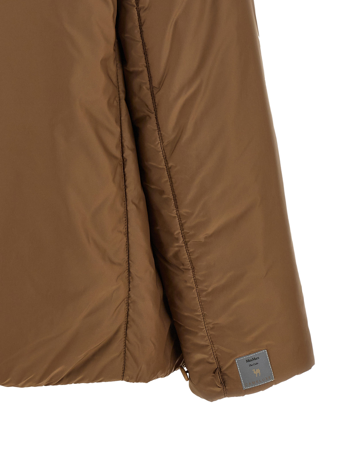 Max Mara Brown Polyester Full-Length Jacket