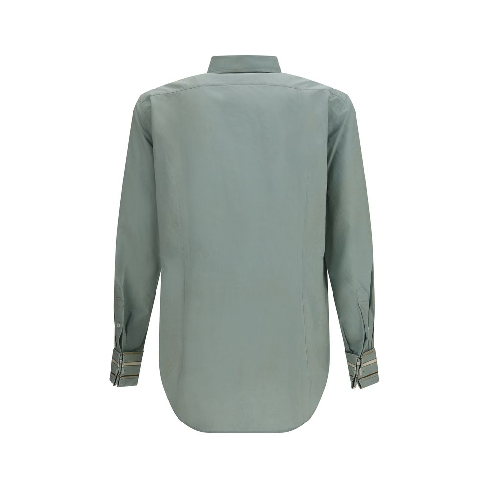 Prada Bicolor Cotton Dress Shirt