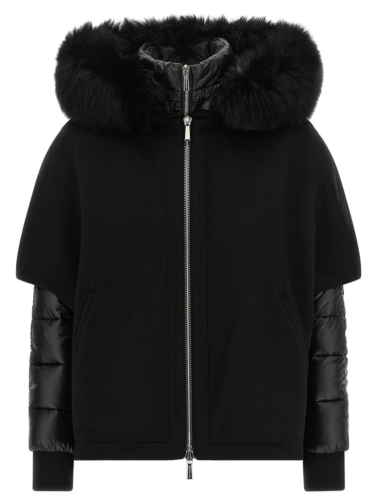 MooRER Black Wool Shell Jacket