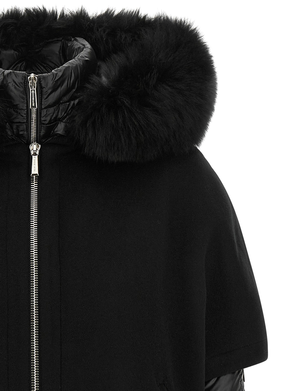 MooRER Black Wool Shell Jacket